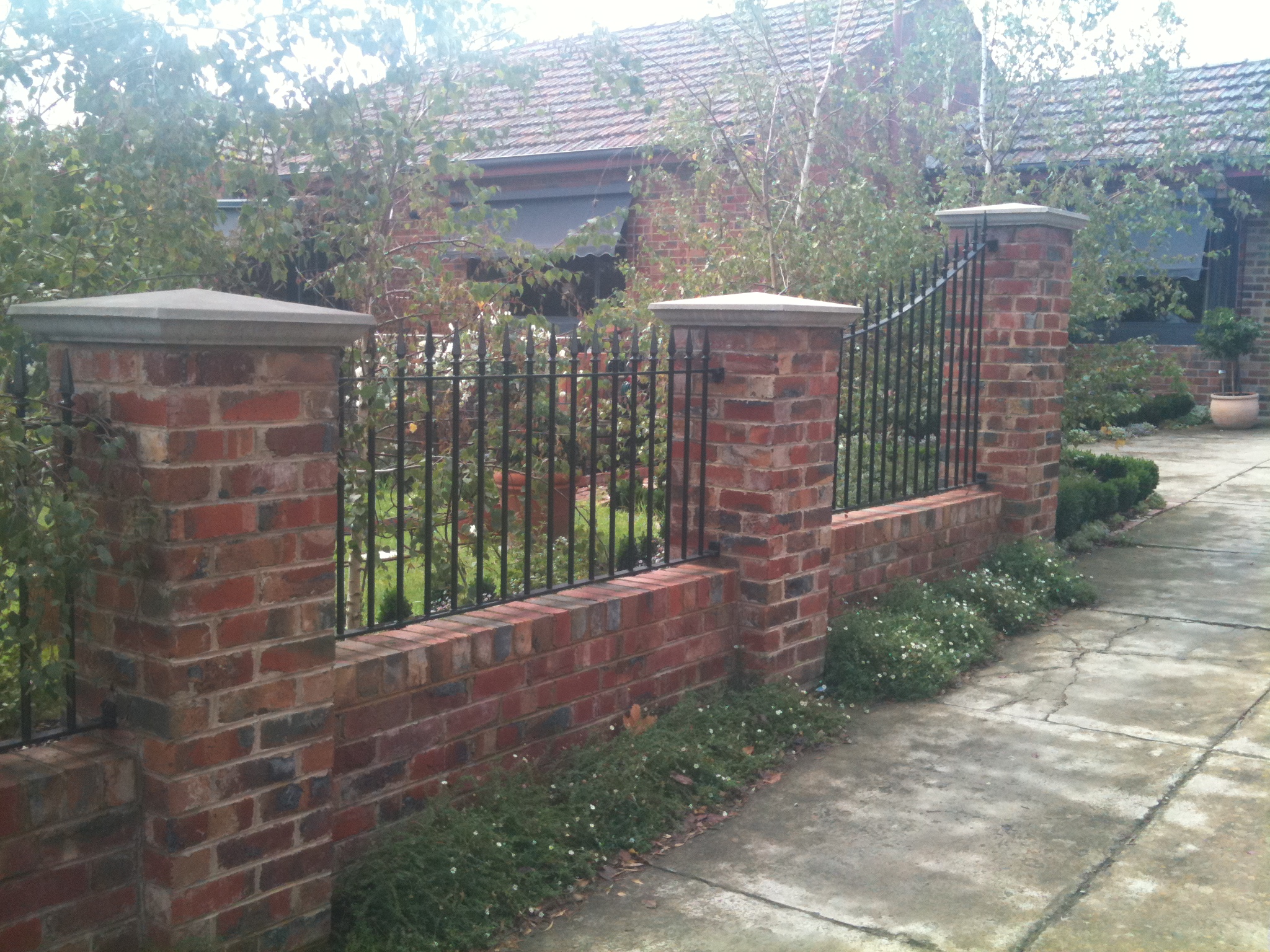 Front fencing wrought iron